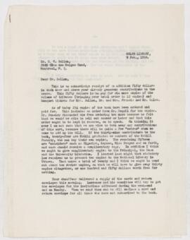 Correspondence, Ballon, Harry C.