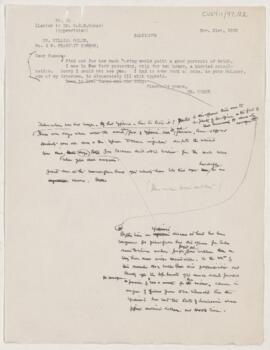 Letter to C.N.B. Camac, November 21, 1902
