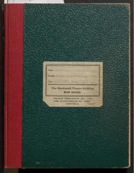 Research notes, 1955-1957.