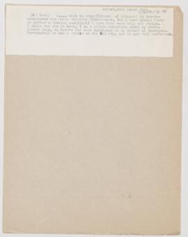 Letter to Arnold Carl Klebs, March 18, 1912