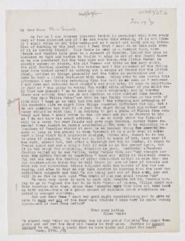 Letter to Emma Osler, January 17, 1871