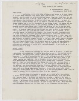 Letter to Mrs. John Revere