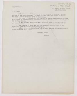 Letter to Thomas R. Boggs, July 12, 1909