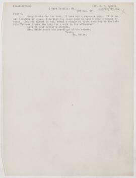 Letter to Henry Vining Ogden, December 27, 1897