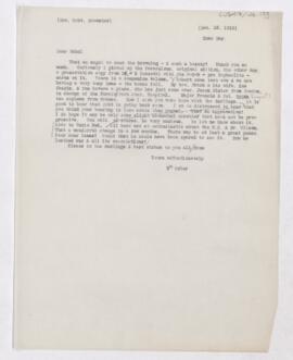 Letter to Mabel Brewster, December 25, 1918