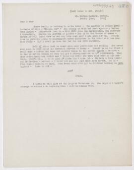 Letter to Susan Revere Chapin, December 1915