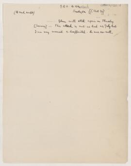 Letter to Thomas Archibald Malloch, October 7, 1919