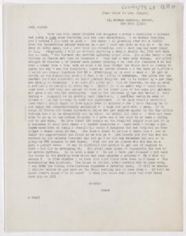 Letter to Susan Revere Chapin, November 30, 1915