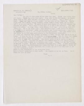 Letter to Harvey Cushing, March 28, 1917