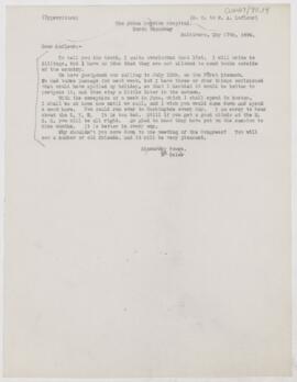 Letter to Henri Amédée Lafleur, May 17, 1894
