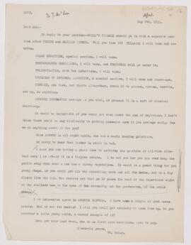 Letter to Thomas McCrae, May 5, 1911