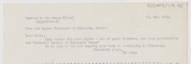 Letter to Oskar Klotz, February 16, 1914