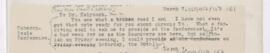 Letter to T. N. Kelynack, March 7, 1919