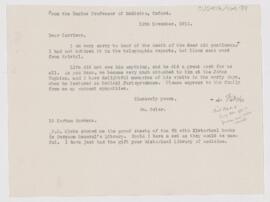 Letter to Fielding Hudson Garrison, November 12, 1912