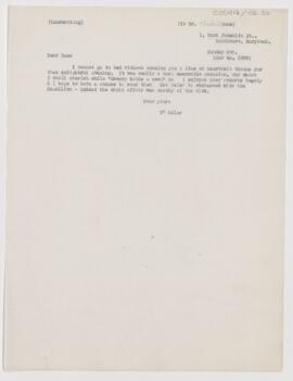 Letter to Charles L. Dana, March 4, 1905