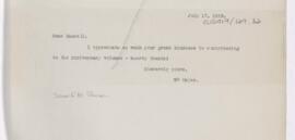 Letter to Leonard L. Mackall, July 17, 1919
