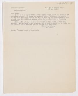 Letter to John George Adami, May 15, 1915