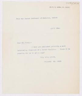 Letter to William Keeney Bixby
