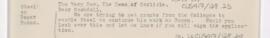 Letter to the Dean Rashdall, April 14, 1919