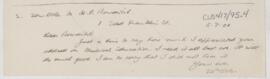 Letter to Henry Pickering Bowditch, May 7, 1900