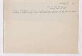 Extract from Archibald Malloch's journal, December 27, 1918