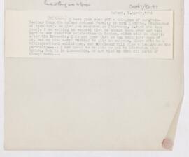 Letter to Arnold Carl Klebs, April 1, 1914
