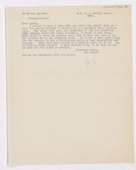 Letter to John George Adami, November 24, 1915