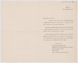Letter to James Jackson Putnam, September 4, 1914