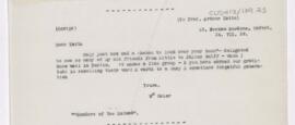 Letter to Arthur Keith, July 24, 1919