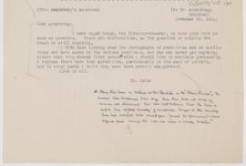 Letter to George Armstrong, November 23, 1914