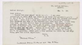 Letter to Thomas Archibald Malloch, January 11, 1919