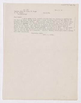 Letter to Charles Nicoll Bancker Camac, November 9, 1916