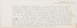 Letter to Arnold Carl Klebs, January 7, 1915