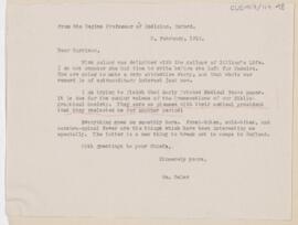 Letter to Fielding Hudson Garrison, February 5, 1915