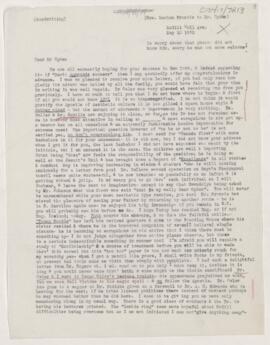Letter to Henry Vining Ogden, May 15, 1882
