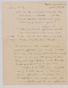 Letter to Harvey(?) Cushing