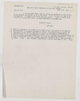 Letter to Robert Gunther, February 17, 1908
