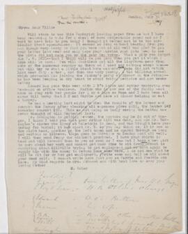 Letter to William Osler, July 31, 1867