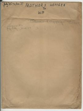 Correspondence from Jean Jefferson Penfield to WGP (arranged as bundled)
