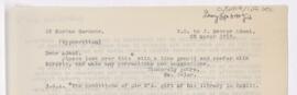Letter to John George Adami, March 25, 1919