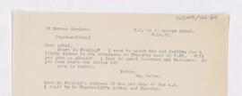 Letter to John George Adami, September 6, 1918