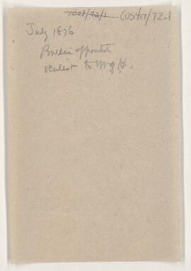 Cushing's notes, Frank Buller, 1876, July 1876