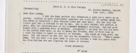 Letter to Louisa Loring, October 21, 1916
