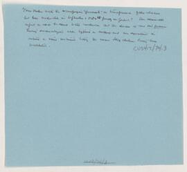 Cushing's notes, Hog Cholera, 1878