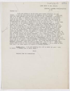 Letter to Susan Revere Chapin, June 26-27, 1915