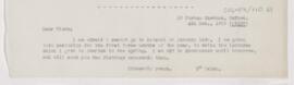 Letter to John Alexander Nixon, (December 4, 1912 ?)
