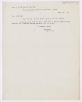 Letter to John Alexander Nixon, May 12, 1915
