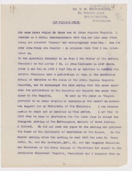 Letter from E. M. Brockbank