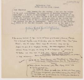 Letter to J.R. Chadwick, May 1903