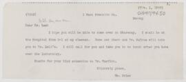 Letter to D.S. Lamb, November 1, 1898